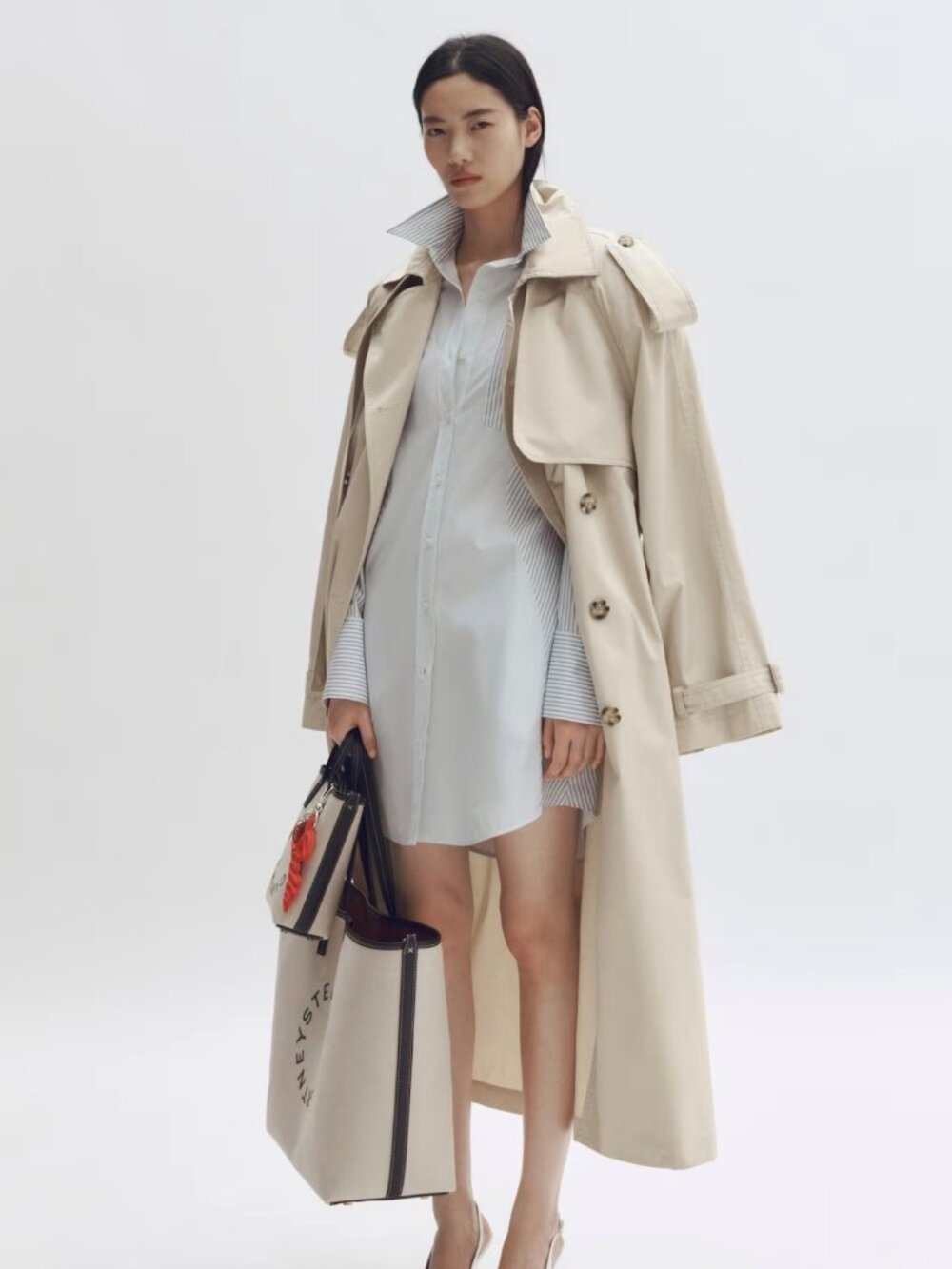 Classic Beige Trench Coat - Women's Timeless Trench